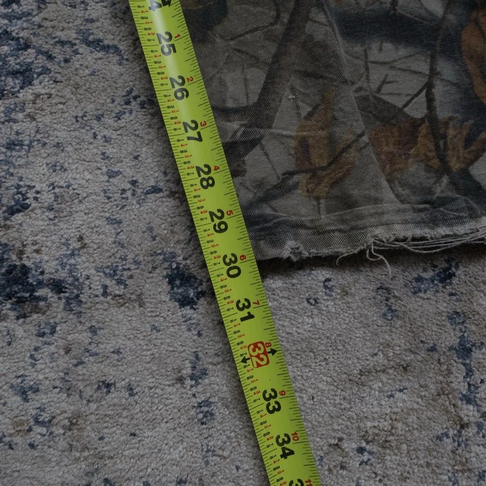 Vintage Carhartt Camo B158 Dungaree Pants 40x30 Y2K Leather Patch 2006 Workwear